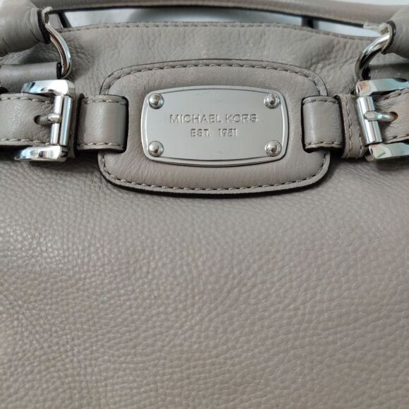 michael kors hamilton satchel gray - Picture 4 of 15